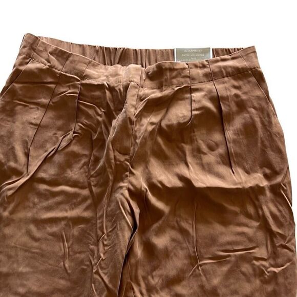Chicos Brown Skimmer Trouser Pants Ultimate Fit Size 2 12 New - Picture 5 of 7
